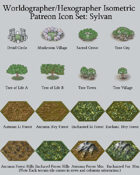 Worldographer Isometric Style Sylvan World Map Icons