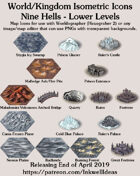 Worldographer Isometric Style 9 Hells Lower Levels Map Icons
