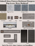 Dungeon/Battlemat Medieval Map Icons (Any Editor)