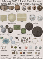 Worldographer Nomads World/Kingdom, Settlement, and Battlemat Map Icons