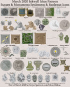 Worldographer Monuments World/Kingdom, Settlement, and Battlemat Map Icons