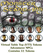 Monster Stand-Ins VTT Tokens: Adventurer NPCs