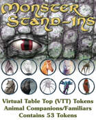 Monster Stand-Ins VTT Tokens: Animal Companions/Familiars