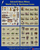 Worldographer Shops & More Battlemat, Settlement, and World/Kingdom Map Icons