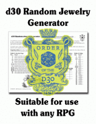 d30 Random Jewelry Generator