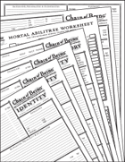Chain of Being Character Sheets Pack