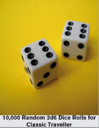 Random Classic Traveller Dice tables