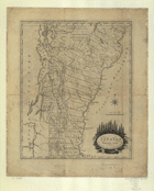 Antique Maps IIXXX - Vermont of the 1700s