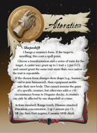 Ultimate Spheres Cards: Alteration