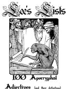 100 Apocryphal Adjectives (and their definitions)