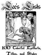 100 Colorful Epithets, Titles, and Styles