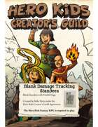 Hero Kids Blank Damage Tracking Standees