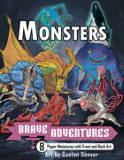Brave Adventures Monsters Paper Miniatures