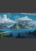 Lema Stockart #41: Landscape "Treasure island"
