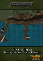 Map - City of Tarsis - Inn, Docks, and Sewers