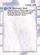 Csr Recovery Stick - Custom Card