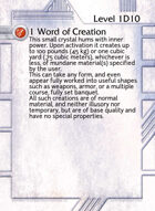 1 Word Of Creation - Custom Card