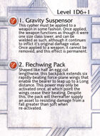 1. Gravity Suspensor - Custom Card