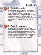 1. Web Grenade: - Custom Card