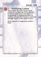 1 - Nullifying Lotion - Custom Card