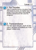 1. Far Traveler - Custom Card