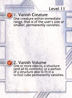 1. Vanish Creature - Custom Card