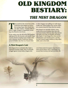 Old Kingdom Bestiary: The Mist Dragon