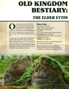 Old Kingdom Bestiary: The Elder Ettin