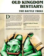 Old Kingdom Bestiary: The Battle Troll