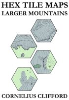 Hex Tile Maps - Larger Mountains expansion pack