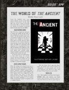 D6xD6 RPG World of The Ancient