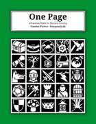 One Page Number Twelve : Dungeon Junk