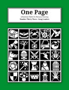 One Page Number Thirty Three: Gang Leaders