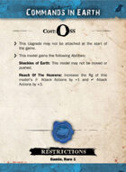 Commands in Earth