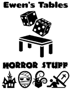 Ewen's Tables: Horror Stuff