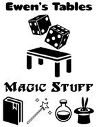 Ewen's Tables: Magic Stuff