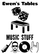 Ewen's Tables: Music Stuff