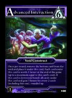 Advanced Interaction - Custom Card