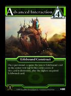 Advanced Interaction - Custom Card