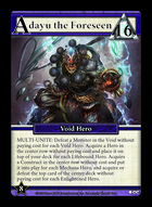 Adayu, The Foreseen - Custom Card