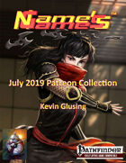 Name's Games July 2019 Collection