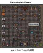 The Jumping Jackal Tavern map (Battlemap)