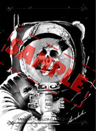 Image - Stock Art - Grayscale - Stock Illustration - Zombie - Space man