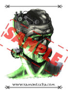 Image - Stock Art - Grayscale - Stock Illustration - Franky - flesh golem