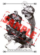 Image - Stock Art - Grayscale - Stock Illustration - Demon - Evil - zombie - vampire