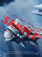 Image - Stock Art - Stock Illustration - Airport space -ship - City - Future -Underwater civilization