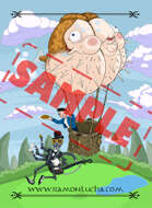 Image- Stock Art- Stock Illustration- Tale - Castle - Snail - Cartoon