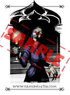 Image - Stock Art - Grayscale - Stock Illustration - rpg - Witch - Old woman