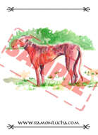 Image - Stock Art - Grayscale - Stock Illustration - rpg - Dog - animal