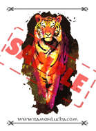 Image - Stock Art - Grayscale - Stock Illustration - rpg - Tiger - animal